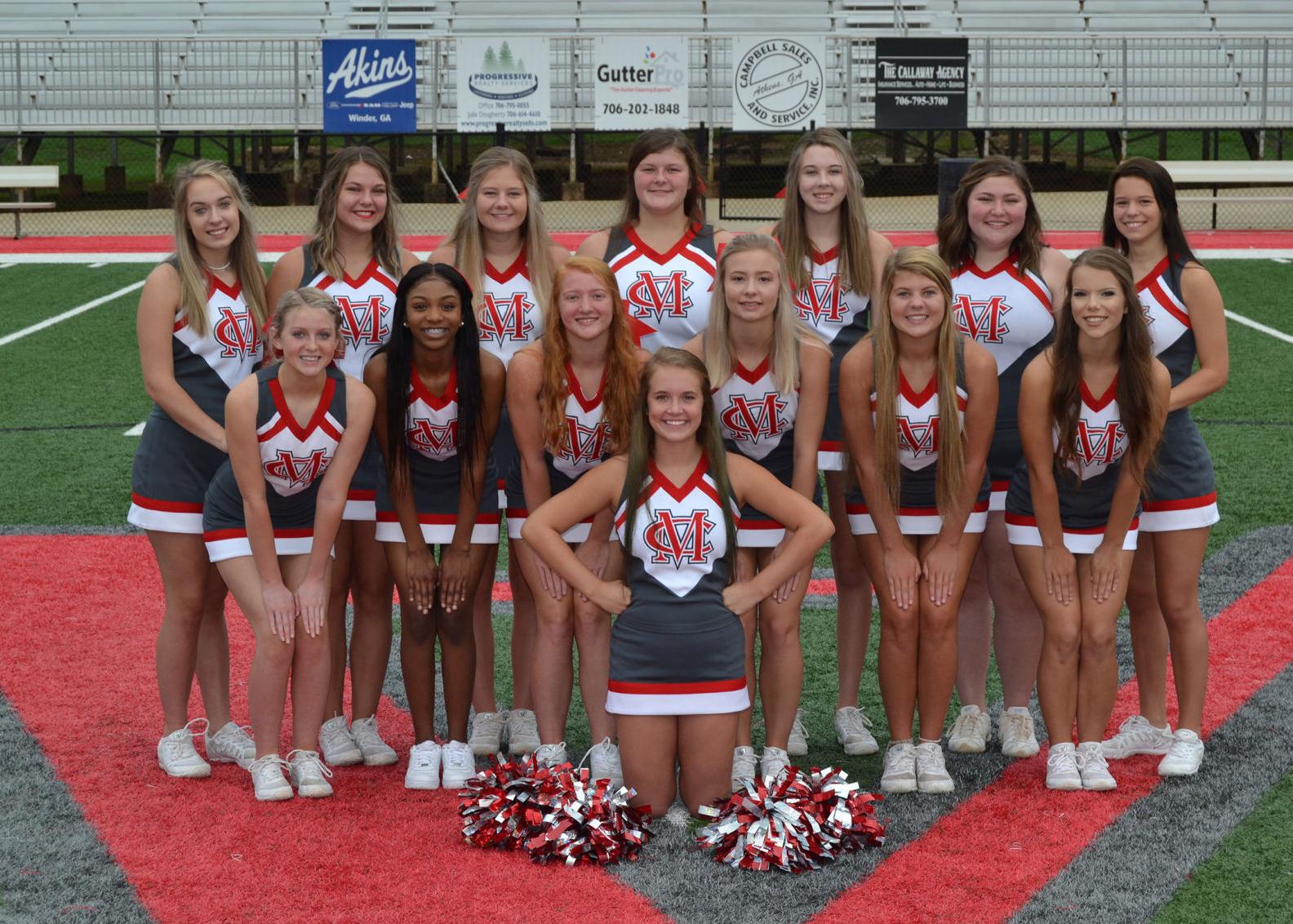 MCHS varsity cheerleaders